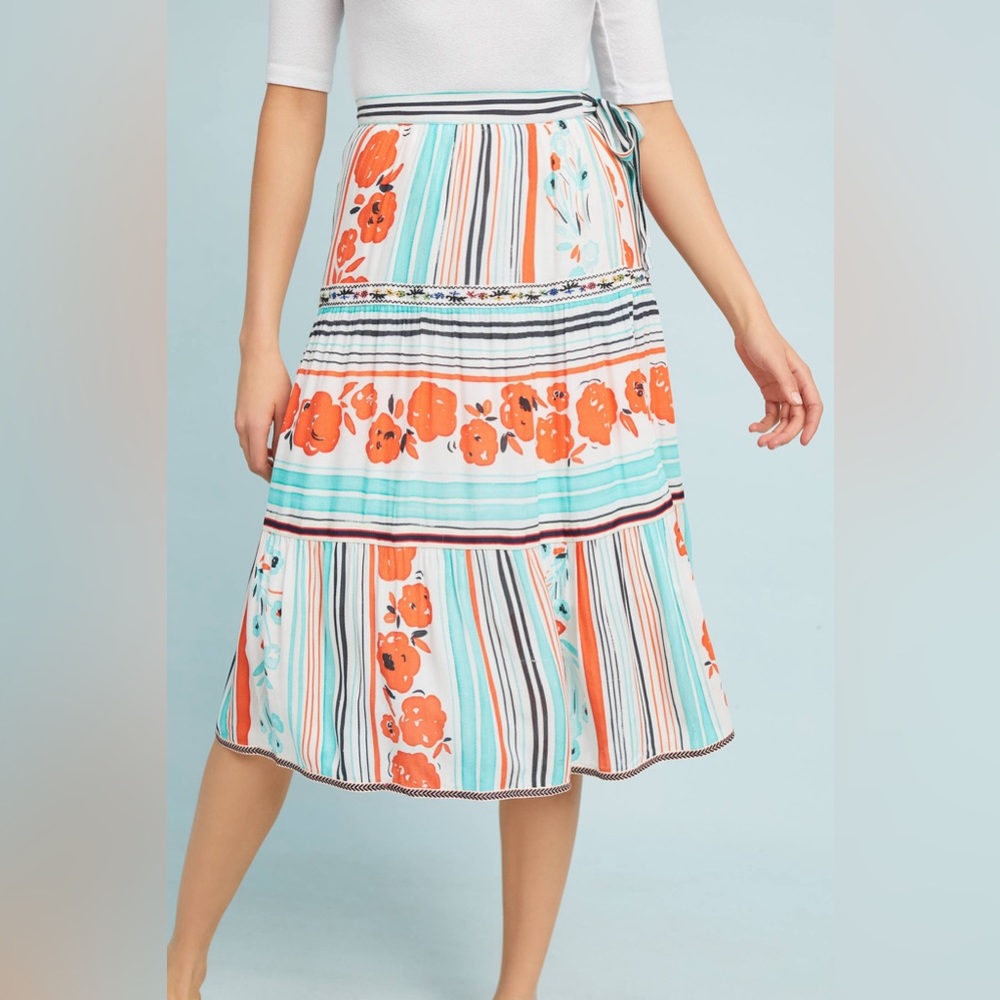 Anthropologie Frida Wrap Skirt ✨ - Picture 3 of 8